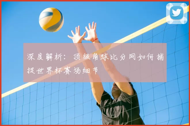 深度解析：顶级角球比分网如何捕捉世界杯赛场细节